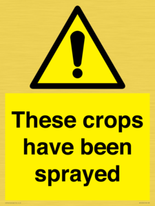 These crops have been sprayed
